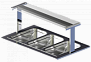 Настольная полка Optima Shelf 083/F стеклянная